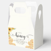 Cute Sunflower Bee Baby Shower フェイバーボックス (オープン)