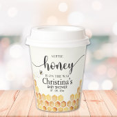 Cute Sunflower Bee Baby Shower 紙コップ