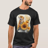 Cute Sunflower Gecko Leopard Gecko Reptile Lizard Tシャツ (正面)