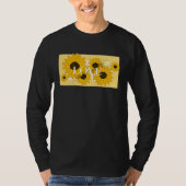 Cute Sunflower Saying Love Tシャツ (正面)