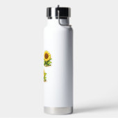 Cute Sunflower Watercolor Water Bottle ウォーターボトル (左面)