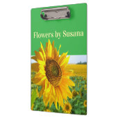 Cute Sunflowers Floral Florist Clipboard  クリップボード (左)