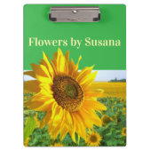 Cute Sunflowers Floral Florist Clipboard  クリップボード (正面)