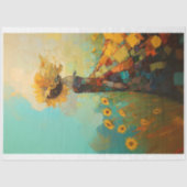 Cute Sunny Sunflower Female With Sunflowers C1L 薄葉紙 (正面)