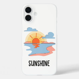 cute sunshine phone case iPhone 16 plusケース