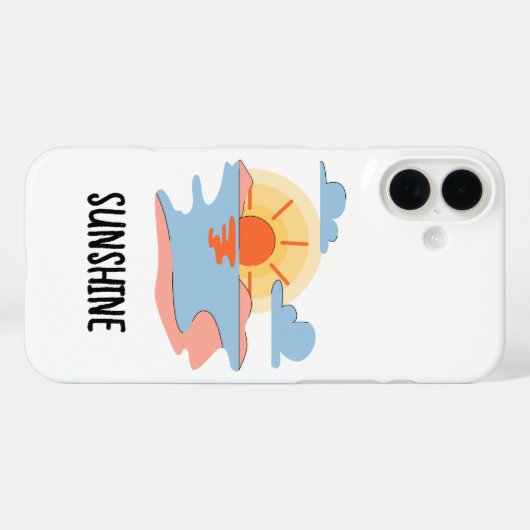 cute sunshine phone case Case-Mate iPhoneケース (裏面 (横))