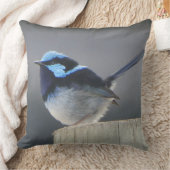 Cute Superb Fairywren Cushion クッション (ブランケット)
