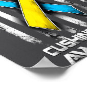 Cute Support Disease s Squad Awareness Cushing ポスター (角)