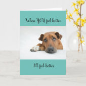 Cute Support Get Well Wishes Greeting カード (黄色い花)