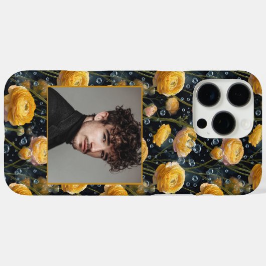 Cute Surprise Birthday Ranunculus Floral Custom  Case-Mate iPhoneケース (裏面 (横))