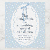 Cute Surprise Gift Pregnancy Personalized ワインラベル (シングルラベル)