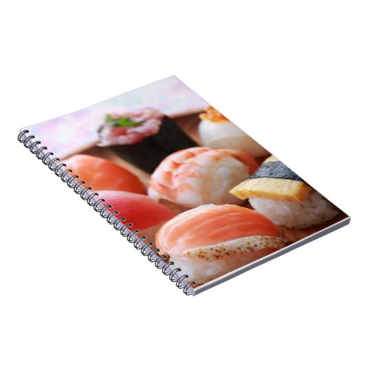 Cute Sushi Harmony – Soft Notebook by SUSHIMI ノートブック (右側)