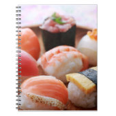 Cute Sushi Harmony – Soft Notebook by SUSHIMI ノートブック (正面)