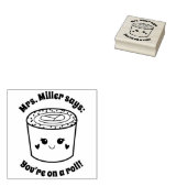 Cute Sushi You're on a roll Teacher Reward  ラバースタンプ (押印)