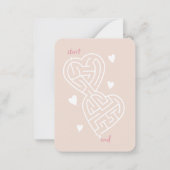 Cute, sweet cherries and bow classroom Valentine ノートカード (裏面)