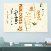 Cute Sweet Honey and Kawaii Eyeball Text 横断幕 (トレードショー)