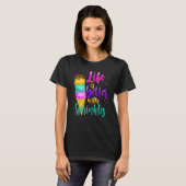 Cute Sweet Ice Cream  Sprinkle Life Love Tシャツ (正面フル)