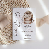 Cute Sweet Little Hedgehog Baby Shower By Mail 招待状