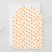 Cute Sweet Little Pumpkin Fall Baby Shower 招待状 (裏面)