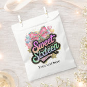 Cute sweet sixteen Birthday party フェイバーバッグ (クリップ留めされた状態)