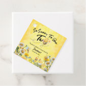 Cute Sweet To Bee Two Wildflower 1st birthday フェイバータグ (インサイチュ)