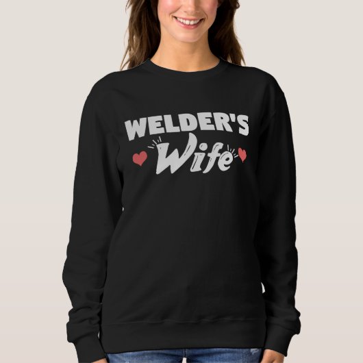 Cute Sweet  Welders Wife スウェットシャツ (正面)