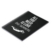 Cute Swimming Gifts Sports Quote Inspirational  ノートブック (左側)