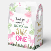 Cute T Rex Dinosaur Girl 1st Birthday Party フェイバーボックス (オープン)