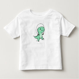 Cute T-Rex Jumping Rope for Kids トドラーTシャツ
