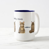 Cute Tabby Mom ツートーンマグカップ (正面右)
