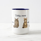 Cute Tabby Mom ツートーンマグカップ (中央)