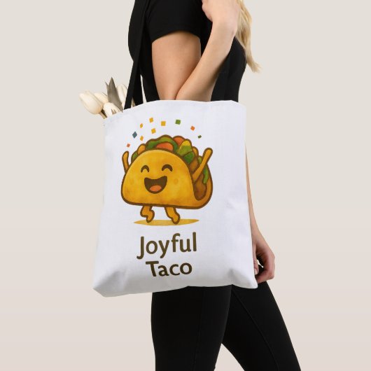 Cute Taco Pattern All-Over-Print Tote Bag トートバッグ (クローズアップ)