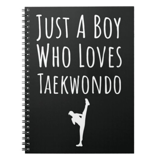 Cute Taekwondo Gifts For Baby Boys Kids TKD Lover ノートブック (正面)