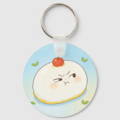 Cute Tamago Tofu Keychain キーホルダー (正面)