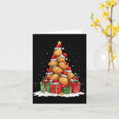 Cute Tato Le Christmas Tree Xmas Hat Long Sleeve  カード (黄色い花)