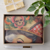 Cute Tattooed Summer Pinup 薄葉紙 (ギフト)