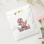 Cute Tea-Rex Pink Dinosaur – Sip Happens! フェイバーバッグ (封をした状態)