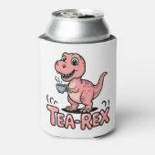 Cute Tea-Rex Pink Dinosaur – Sip Happens! 缶クーラー (缶裏面)
