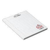 Cute Teach Love Inspire Teacher Appreciation ノートパッド (アングル)