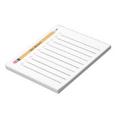 Cute Teacher Appreciation Personalized  ノートパッド (回転)