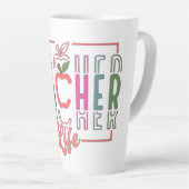 Cute Teacher Life カフェラテマグ (右アングル)