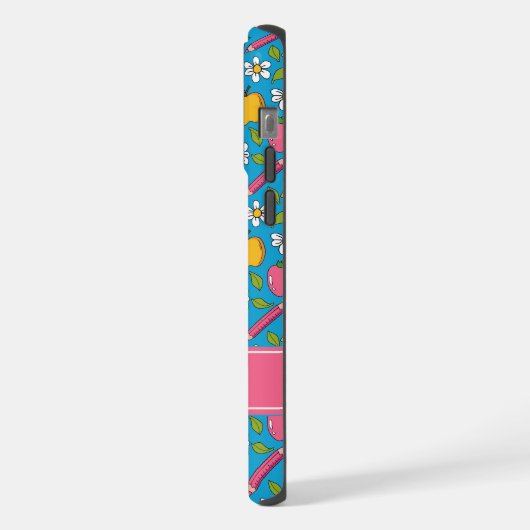 Cute Teacher Phone Case | Personalized Name iPhoneケース (左側面)