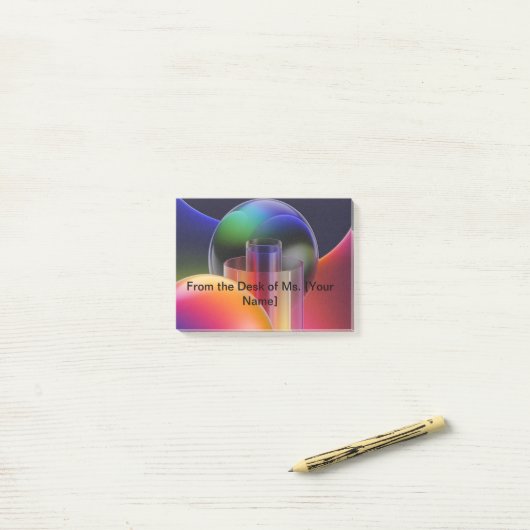 Cute Teacher Post-it Notes | Personalized Classroo ポストイット (デスク上)