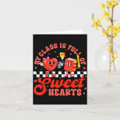 Cute Teacher Valentines Day My Cl Is Full Of Sweet カード (黄色い花)