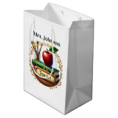 Cute Teacher's add name  ミディアムペーパーバッグ (裏面アングル)