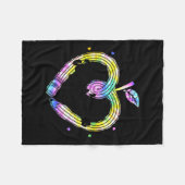 Cute Teacher's Aide Shirt Appreciation Day Gift He フリースブランケット (正面(横))