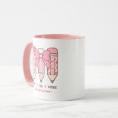 Cute Teacher's Valentine Pencil Custom マグカップ (正面左)