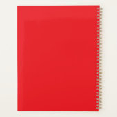 Cute Teacup Poodle Red Folder プランナー手帳 (裏面)