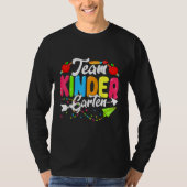 Cute Team Kindergarten Happy Back To School Teache Tシャツ (正面)