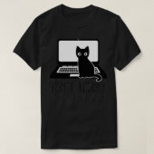 cute tech support cat  tシャツ (デザイン正面)